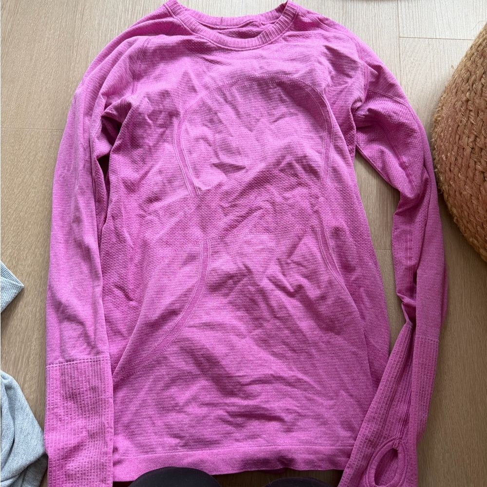 Lululemon Pink Long Sleeve Top